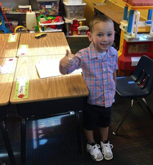 Henry at school- crop