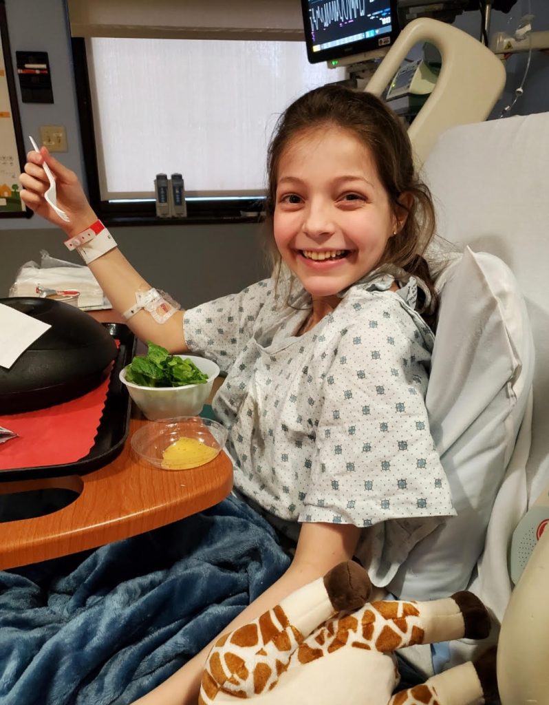Genevieve - 1st transplant - eating