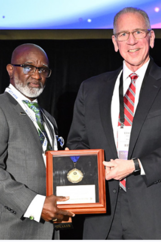 presentaion 3 (1) Kevin Burns was the 2025 AAKP Medal of Excellence Award honoree in the Dialysis Technician Category.